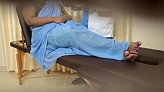 Hidden cam catches Indian doctor slamming eager patient's tight holes