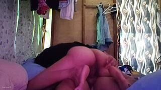 Her wet pussy squirts while licked then rides cock to creampie