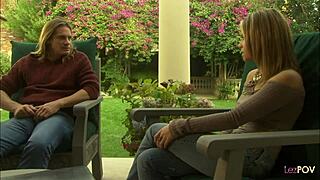 Her tongue drives me wild licking that blonde's wet pussy deep