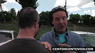 Two Italian Sluts Double Penetrate and Suck Alex Magni in Wild Amateur Frenzy!