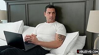 Petite shy blonde bride Emma Rosie deepthroats loves creampie fuck