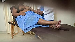 Hidden cam catches Indian doctor slamming eager patient's tight holes