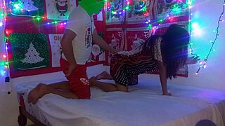 christmas sexy outfit led to my wild excited fuck session