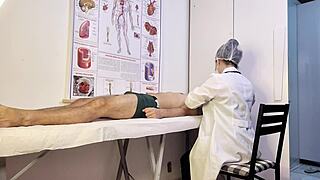 Patient Hardens Before Sexy Nurse