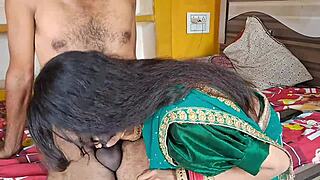 hey neighbor bhabhi looks so hot in green saree i just had to fuck her tight pussy hard