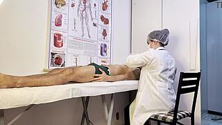 Patient Hardens Before Sexy Nurse