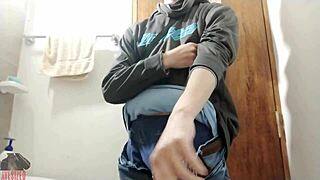 watch me stroke my monster cock hard!