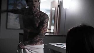 brunette teen begs rough anal pounding bent over in tight reality fuck