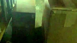 mexican dude strokes throbbing cock at work