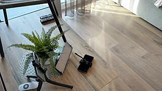 hey skinny cheerleader babe with huge naturals teases into wild casting 😏