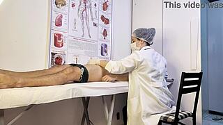 Patient Hardens Before Sexy Nurse