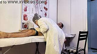 Patient Hardens Before Sexy Nurse