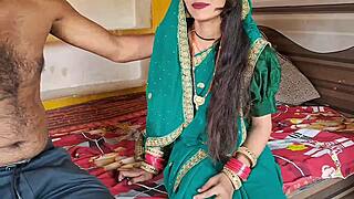 hey neighbor bhabhi looks so hot in green saree i just had to fuck her tight pussy hard