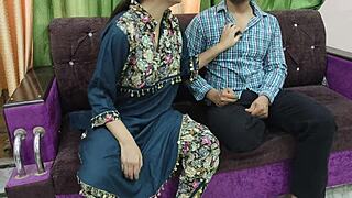 horny punjabi milf rides stepson's cock in roleplay sex