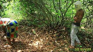 She loves getting fucked deep in the bush with big black cock dripping wet!