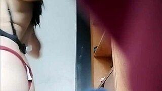 Spying on sexy argentinian stepmom's hairy pussy outdoor hidden cam