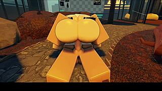 innocent gamer girl bends for hardcore anal assfucking in roblox fantasy