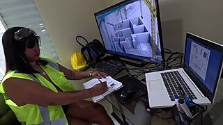 i'm checking the site and fantasizing about those workers pounding my huge hairy latina pussy outdoors