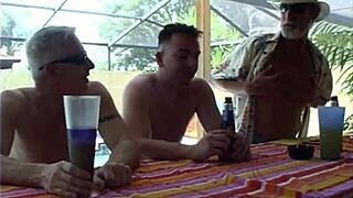 Dixie Turns Trailer Park Pool Bar into Slutty Gangbang Cum Fest