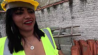 i'm checking the site and fantasizing about those workers pounding my huge hairy latina pussy outdoors