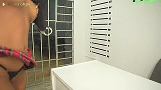 colombian housewife cheats wildly swallowing cop's load