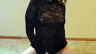 cute hotwife scarlettraven strips bends over doggystyle creampie group swingers fuck 😍🍑💦