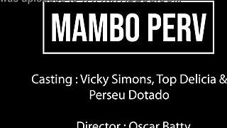 vicky simons bends for brazilian dap on monster cocks gaping her ass