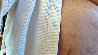 Dirty old man Chris strips nude for homemade European reveal