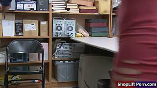 hey check out this teen shoplifter getting rammed deep by the store security guard's huge cock