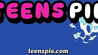 Petite teen takes creamy load in her wet spot 💦😏