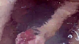 Bath Handjob Sparks Underwater Cum Blast