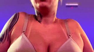 Gym Heat Exposes Big Tits Dripping Wet Pussy!