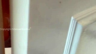 shower spy turns into homemade big cock blowjob frenzy