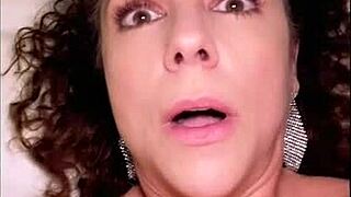 Curly Milf Worships Hotel BBC with Big Clit Tease and Moans