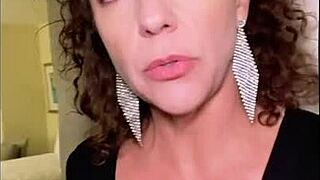 Curly Milf Worships Hotel BBC with Big Clit Tease and Moans