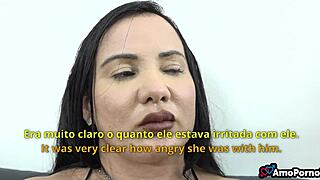 Hot Brunette Milf Fights Lead to Bent-Over Big Ass Anal Pounding Sessions