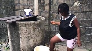 couldn't resist fucking the hood's two biggest black cocks