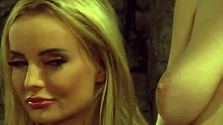 PALE BIG TITS lesbian SLAVE MOANS loud from MISTRESS fingering her wet PUSSY!