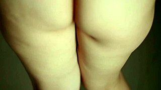 Curvy indian beauty teases in black satin dress