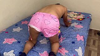 he catches her fingering wet pussy then makes her explode in orgasm