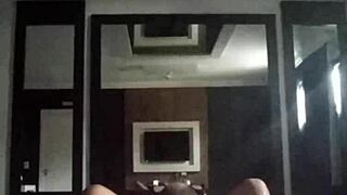 Recorded video call to cuckold from motel with bull