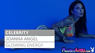 Joanna Angel, slip off that neon lingerie?