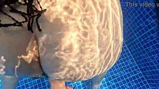 Latina milf big ass takes stranger's hard cock poolside publicly