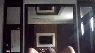 Recorded video call to cuckold from motel with bull