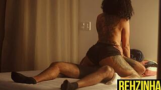 Rehzinha sneaks into coworker's hotel room for intimate relaxation session