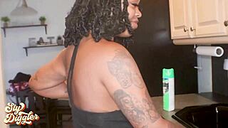 Cleaning Maid Ravishes Spoiled Princess with Huge Ebony Cock