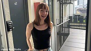 Kate Quinn Welcomes Neighbor with Tight Pussy Fuck