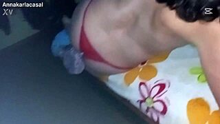 Skinny Nerd Chokes on Huge Cock Bent Over Swallows Massive Load