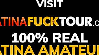 Busty latina amateur whore rides tourist's monster cock deepthroat blowjob to facial cumshot