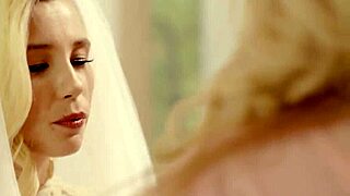 gorgeous 18+ bride carolina sweets indulges in hot lesbian play with mature julia ann 👅💋